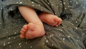 The feet of the author's baby niece. Photo copyright Sara J. Bruegel, 2016