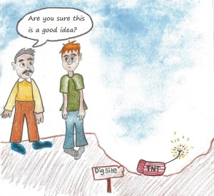 Cartoon drawn by Eva H. (age 12)